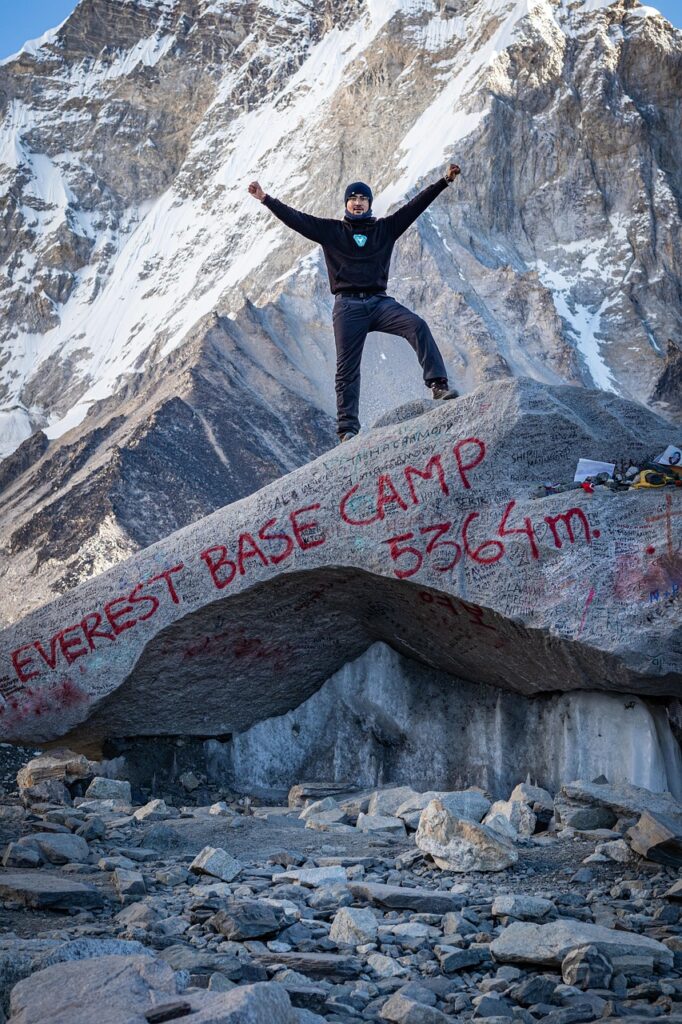 achievement, climbing, everest, mountain, nepal, snow, nature, trekking